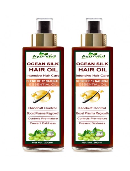 Ayurved Max Ocean Silk Hair Oil Pack of 2 Ayurved Max Ocean Silk Hair Oil Pack of 2